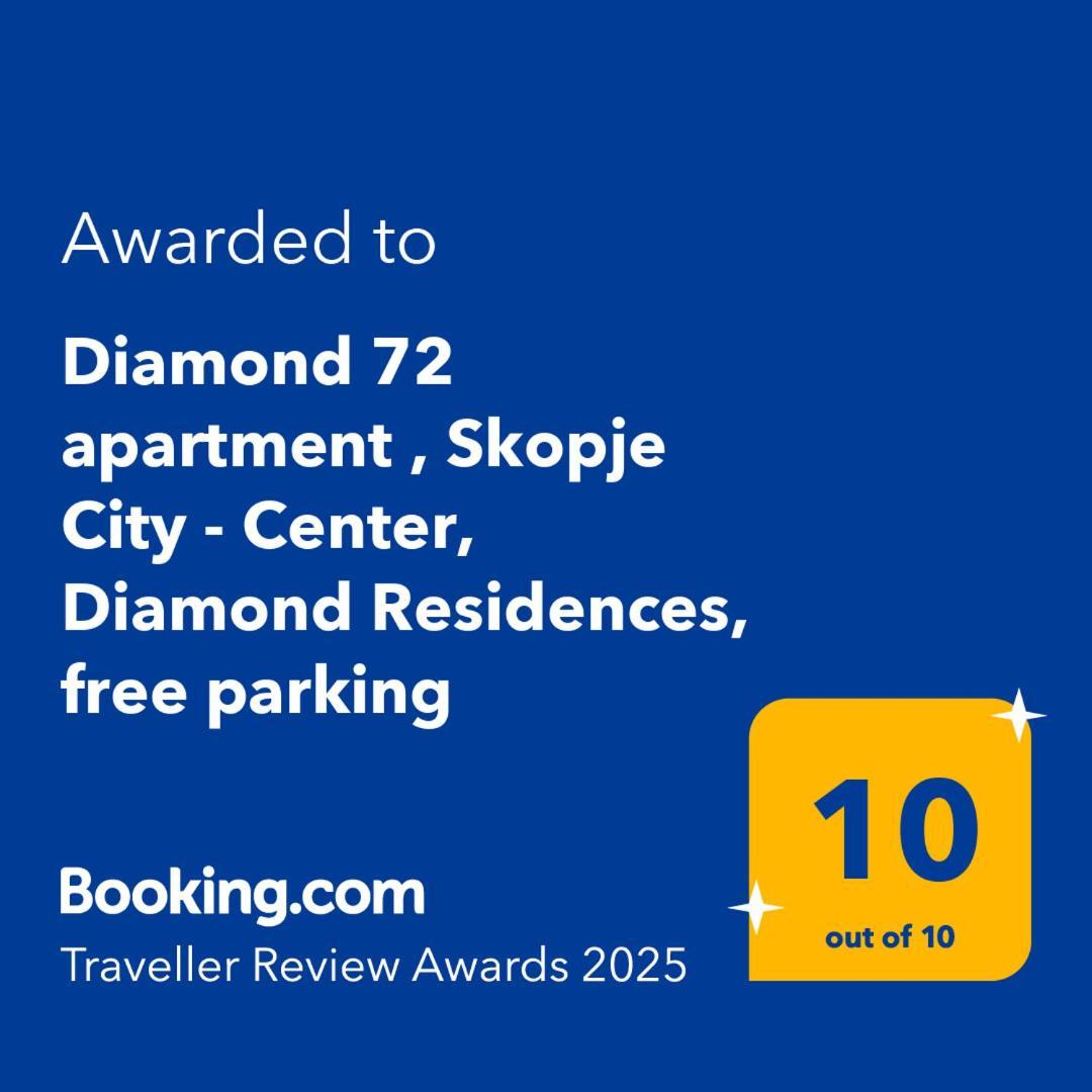 Diamond 72 Apartment , Skopje City - Center, Diamond Residences, Free Parking Екстериор снимка